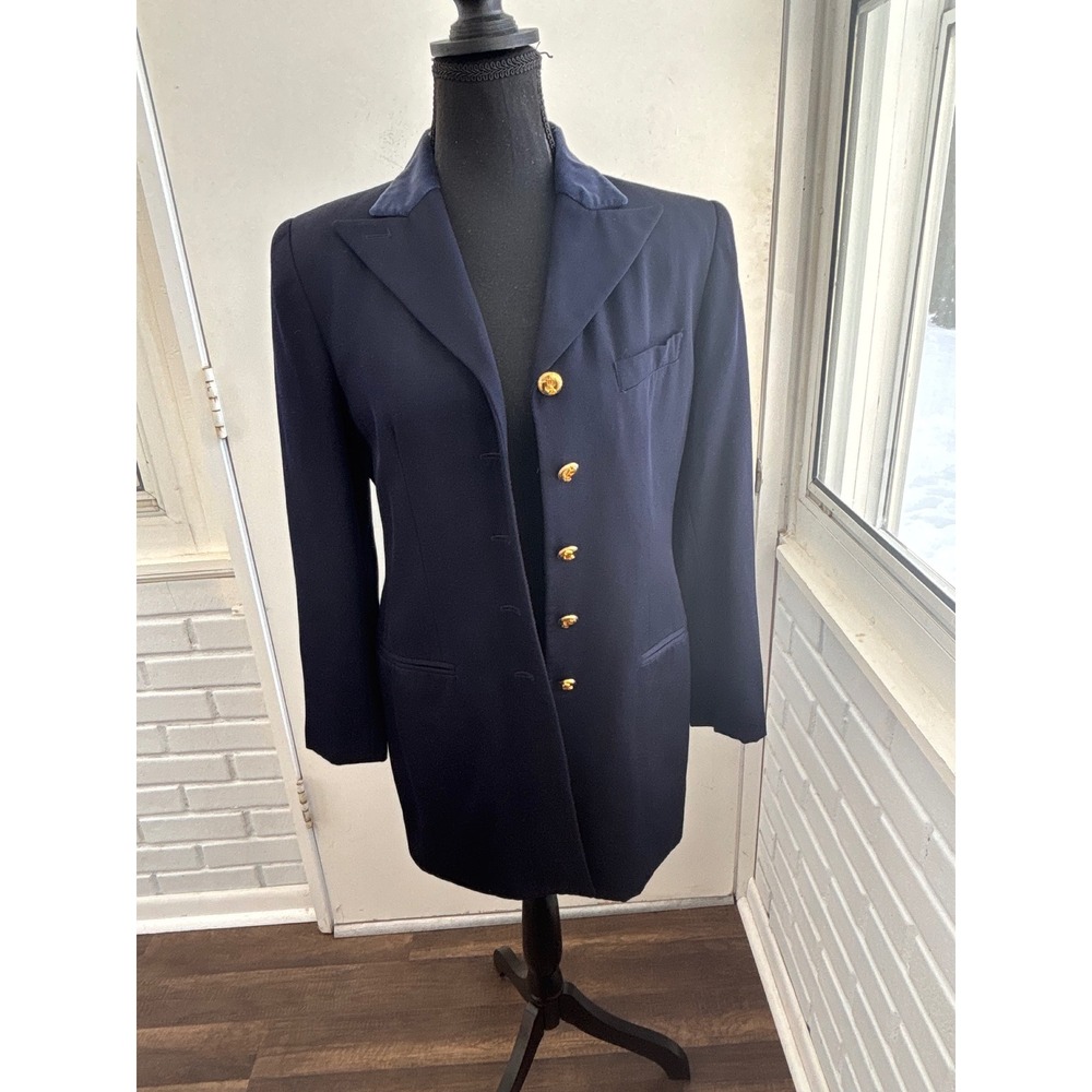 Lauren Ralph Lauren 100% Wool Blazer Size 6 layered workwear classic minimalist